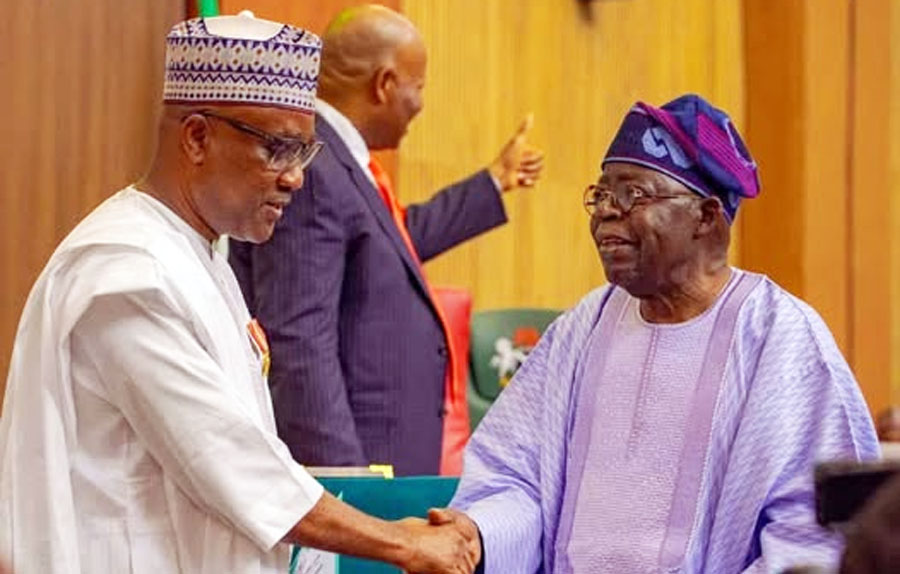 Speaker of the House of Representatives, Tajudeen Abbas and President Bola Ahmed Tinubu