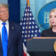 US President Donald Trump and sacked Attorney General Pam Bondi
