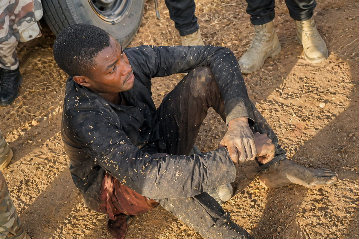 the captured suspect