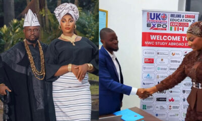 Eniola Sisi Alagbo and her husband Akeem Adesola