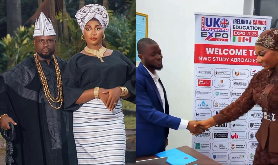 Eniola Sisi Alagbo and her husband Akeem Adesola