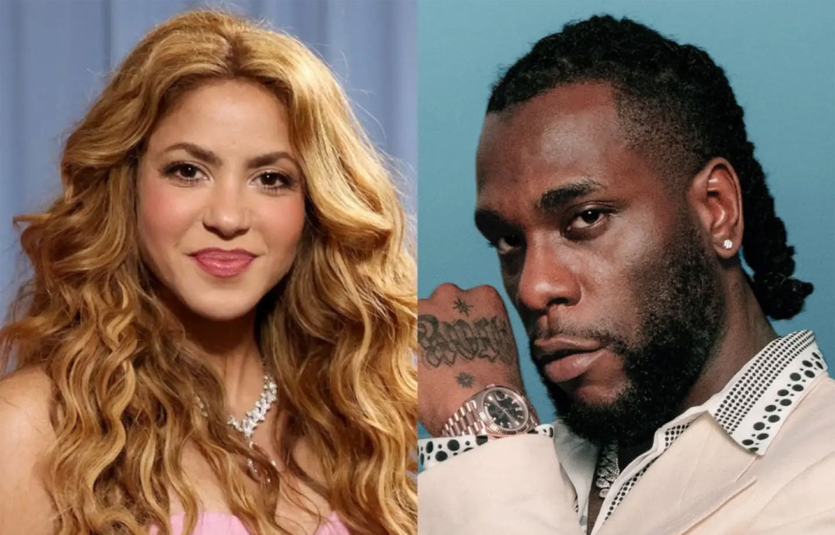 Global music sensation Shakira and Nigerian Afrobeats star Burna Boy