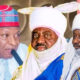 Governor Abba Kabir Yusuf, Aminu Ado Bayero and Muhammadu Sanusi II