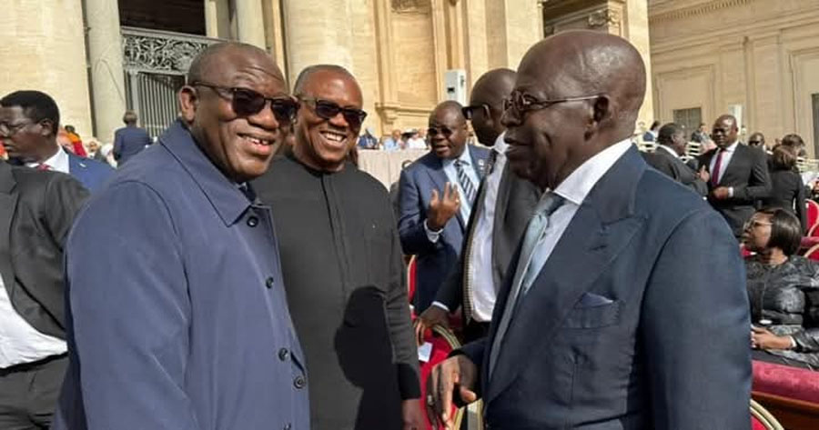 Fayemi Reveals How He Convinced Peter Obi To Greet Tinubu At Vatican