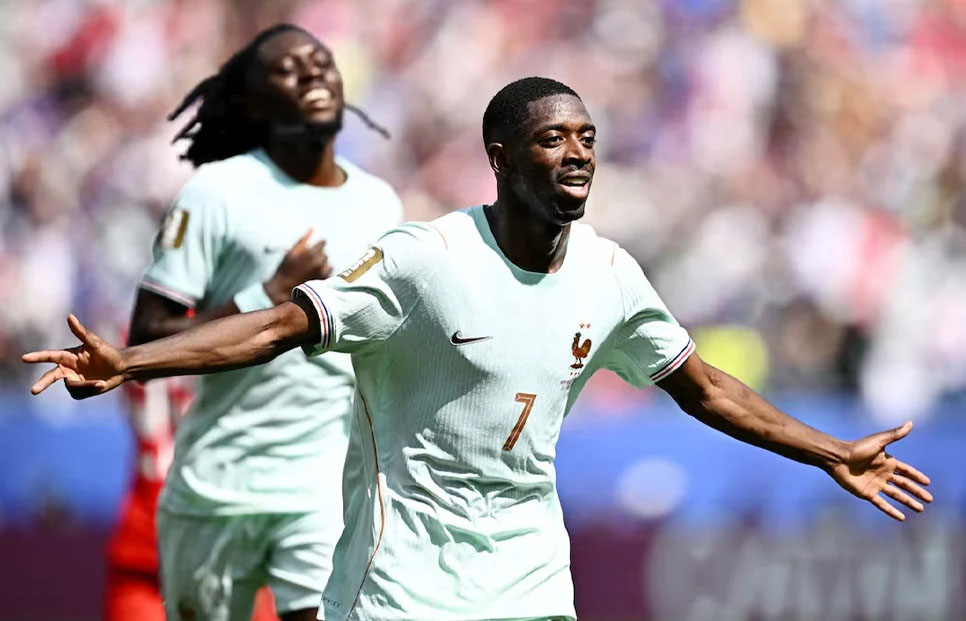 Dembele scores stunning hat-trick as France thrash Norway 4-1