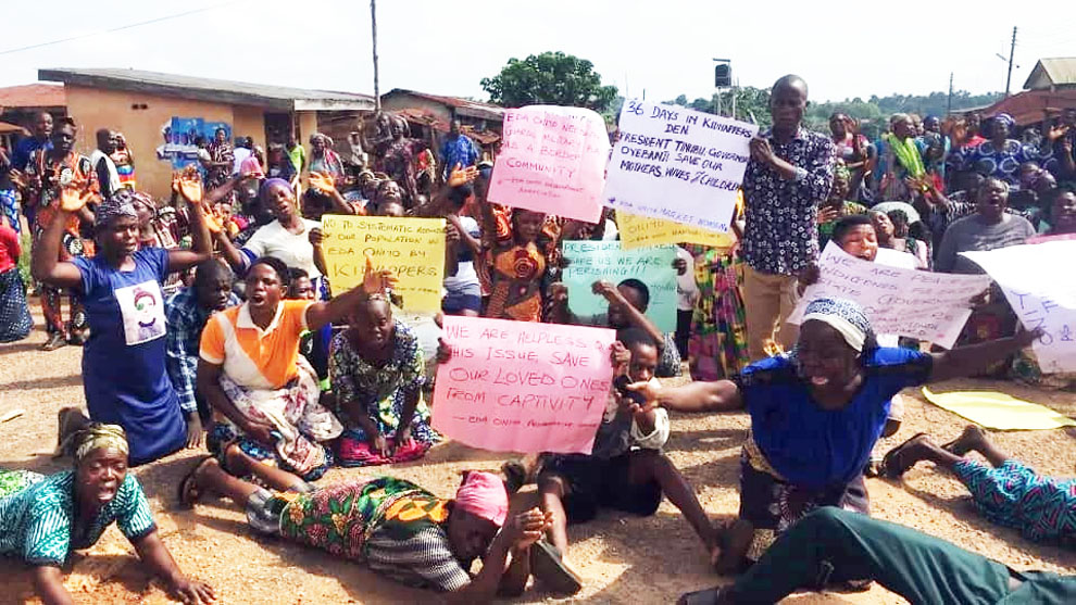 Ekiti Community Protests as 16 Worshippers Remain Captive 36 Days After N10.5m Ransom Payment