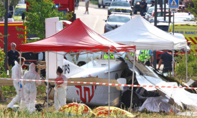 Plane crash in France kills 11 on board as skydiving aircraft crashes after take-off