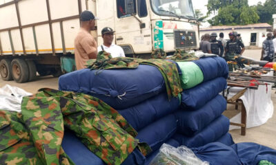 Police Bust Syndicate Moving Military Camouflage, Hard Drugs Out of Lagos – 4 Arrested