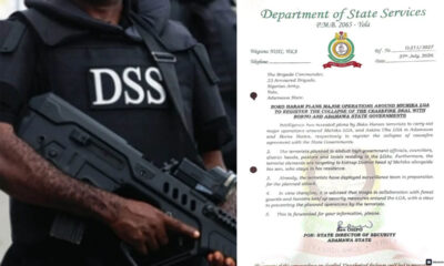 Leaked DSS memo warns of planned Boko Haram attacks, kidnappings in Adamawa, Borno