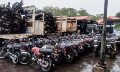 Lagos impounds 309 motorcycles in fresh crackdown on illegal okada operations