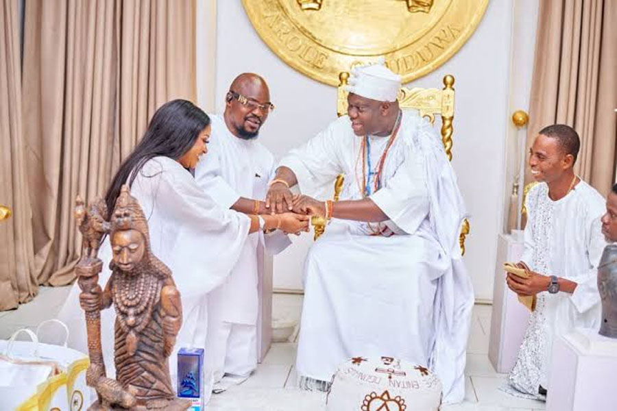 Baba Ijesha Receives Chieftaincy Title, Brand-New Car from Ooni of Ife
