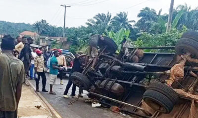 Three Dead, Four Injured as Truck Bursts into Flames in Anambra