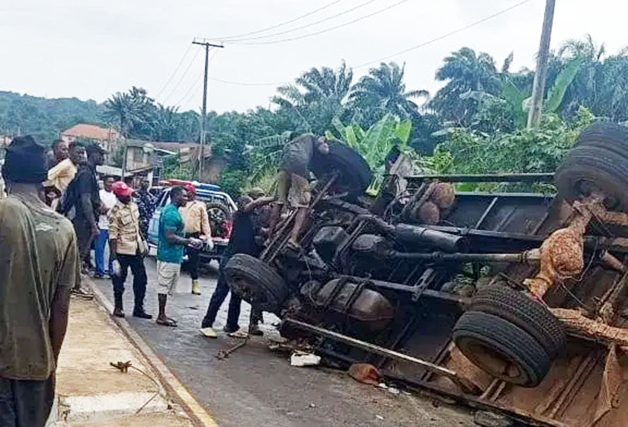 Three Dead, Four Injured as Truck Bursts into Flames in Anambra