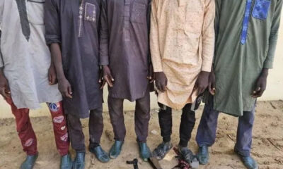 Troops, Hunters Arrest Five Suspected Kidnappers, Seize Weapons in Yobe