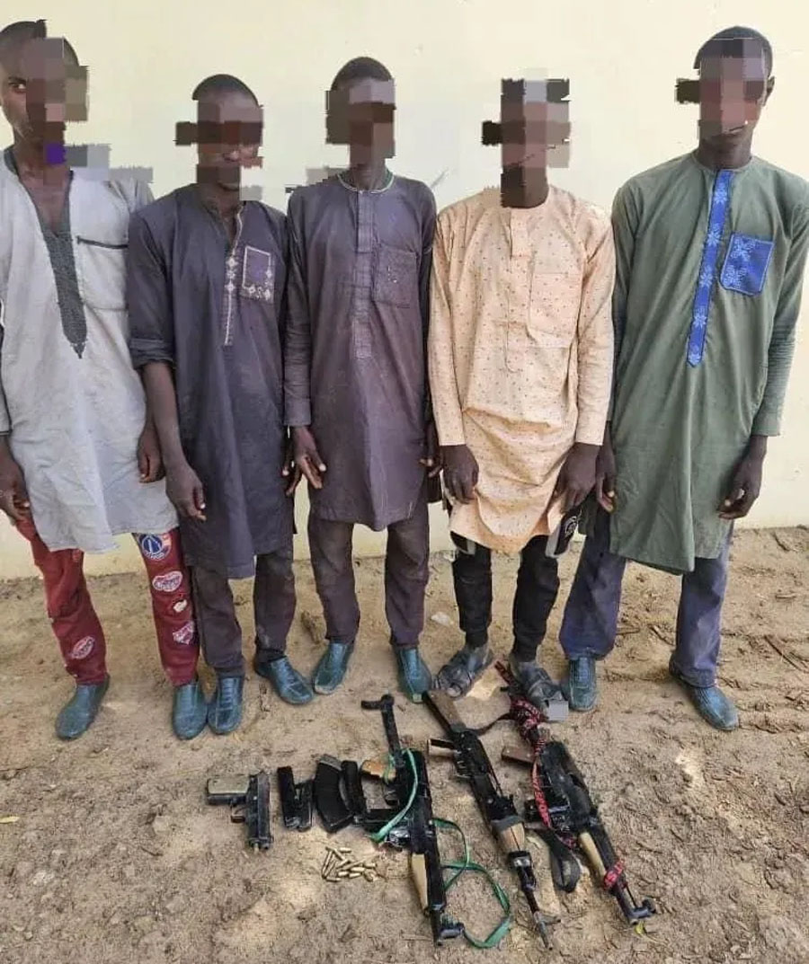 Troops, Hunters Arrest Five Suspected Kidnappers, Seize Weapons in Yobe