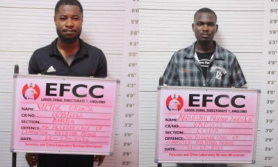 EFCC secures jail terms for two fraudsters as Lagos court orders asset forfeiture