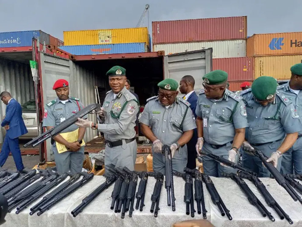 Customs Intercepts 140 Pump-Action Rifles, Cannabis-Infused Products Worth ₦373.8 Million at Tin Can Port