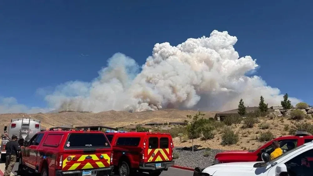 Hawk Fire in US Rages On, Burns 10,500 Acres in Nevada, Forces Mass Evacuations
