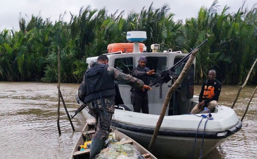 Nigerian Navy Intensifies Offensive Against Criminal Networks, Destroys Militant Camp in Cross River
