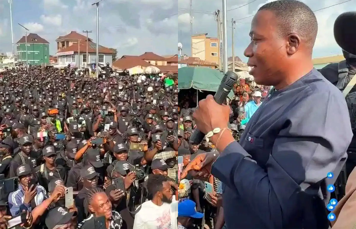 Sunday Igboho Launches 'Iru Ekun' Security Outfit in Ogun, Says FG Will Train Members