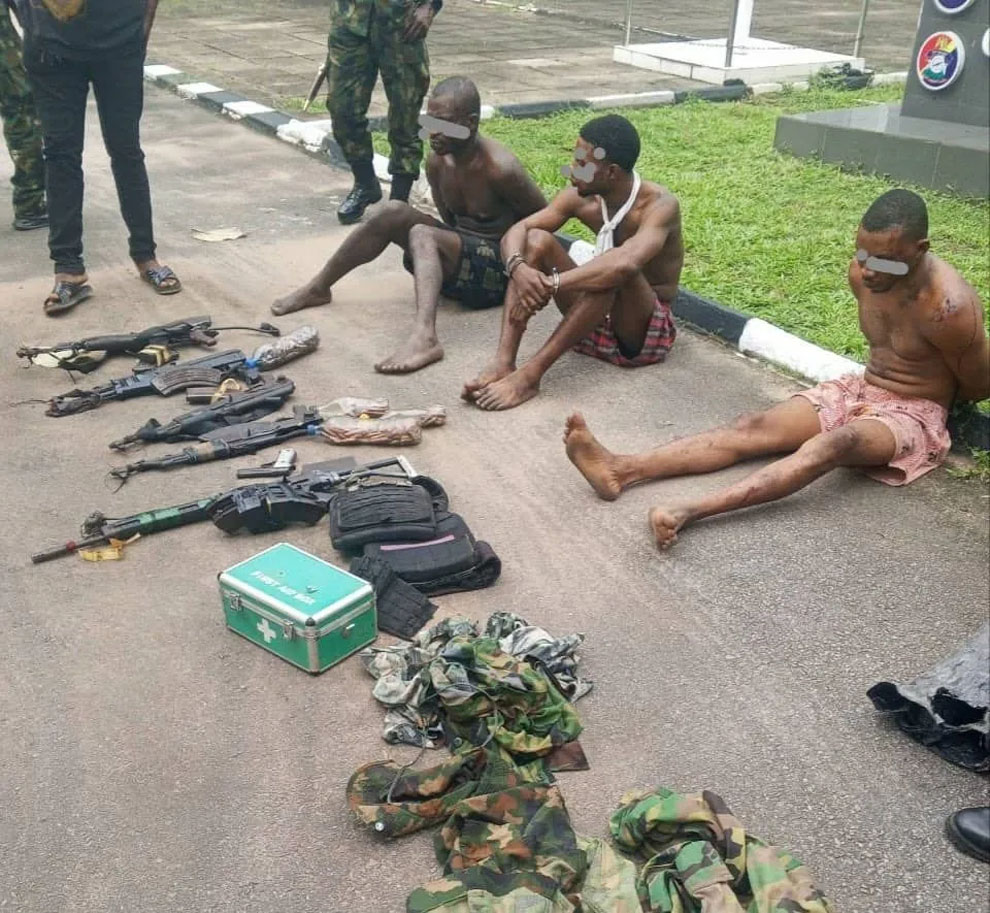 Troops arrest three suspects over killing of soldier in Imo ambush, recover stolen rifles