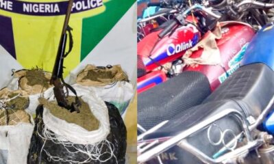 Abia Police Arrest 20-Year-Old, Recover Gun, Suspected Cannabis, Three Motorcycles