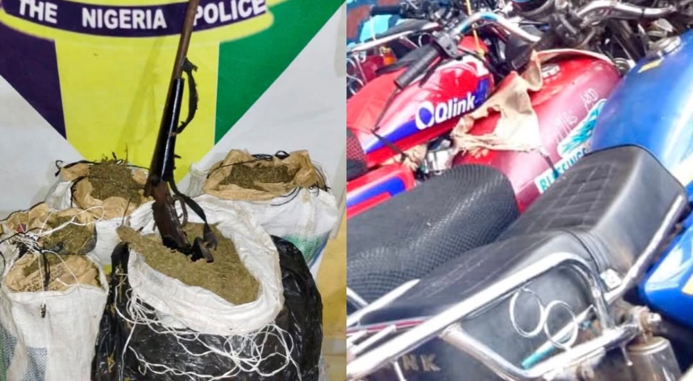 Abia Police Arrest 20-Year-Old, Recover Gun, Suspected Cannabis, Three Motorcycles