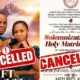 Irreconcilable Developments: Wedding Cancelled 24 Hours Before Ceremony