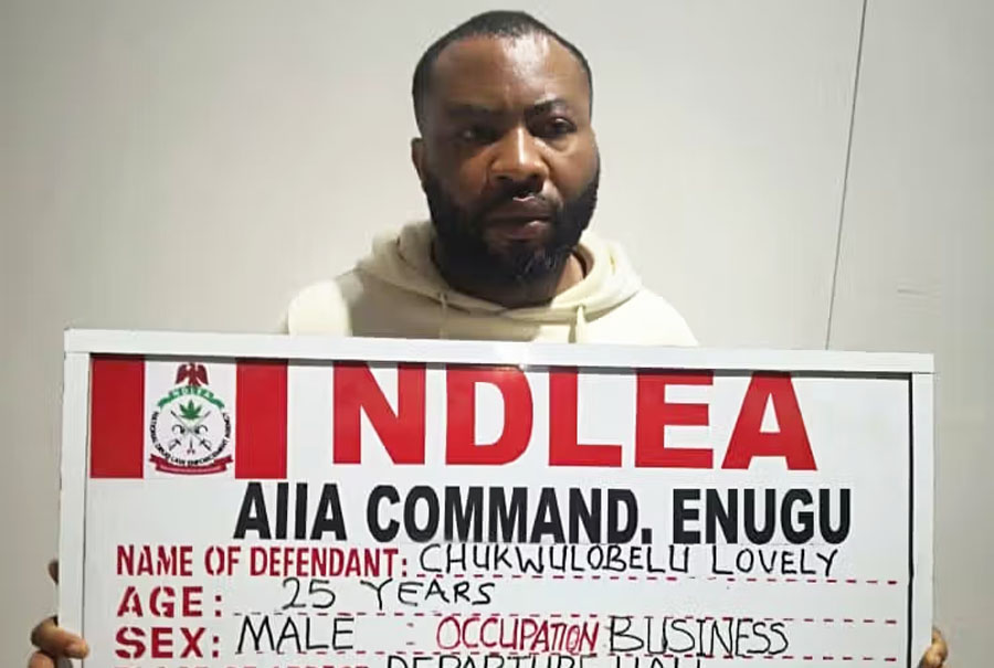 Newlywed Arrested After Allegedly Excreting 72 Cocaine Wraps at Enugu Airport