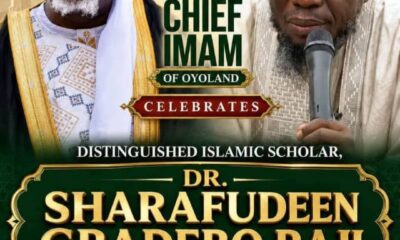 Oyoland Grand Chief Imam Celebrates Dr Sharafudeen Raji for Service to Islam