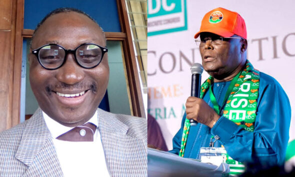 Professor Tunji Ogunyemi of Obafemi Awolowo University (OAU), Ile-Ife and ADC Presidential Candidate, Alhaji Atiku Abubakar