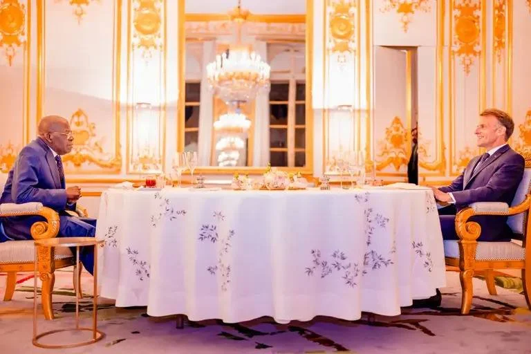 Tinubu, Macron Hold Private Dinner in Paris, Reaffirm Nigeria-France Ties