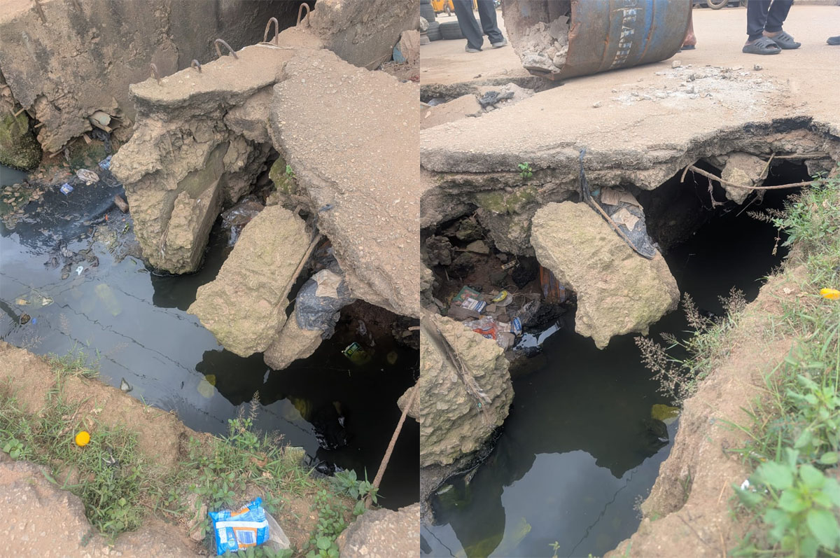 Residents Cry Out Over Poorly Constructed Entrance of Ademola Abiola Street, Demand Urgent Intervention