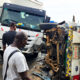 Five Injured as 40-Foot Truck Rams Two Buses on Lagos-Ibadan Expressway