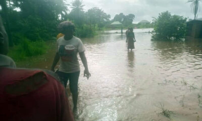 Flood Submerges Enugu Road, Strands School Children, Passengers