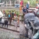 Lagos Train Crash: Panic as Train Smashes Honda Car at PWD Crossing, Many Feared Dead