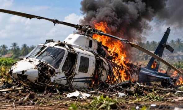 BREAKING: Many Feared Dead as Helicopter Crashes in Ondo Community