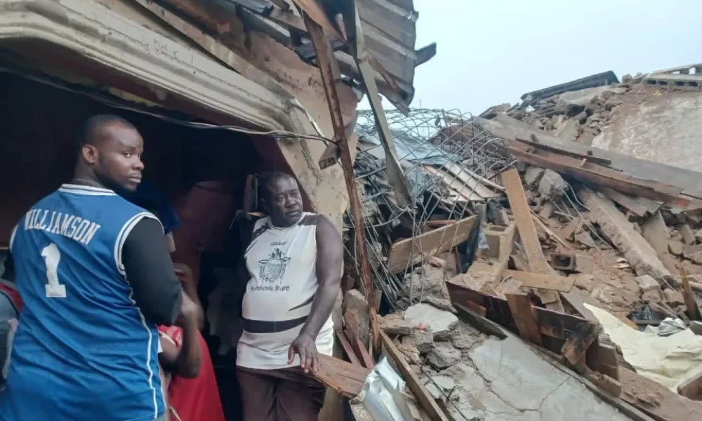 Anambra Tragedy: Mother, Teenage Daughter Crushed as Three-Storey Building Collapses
