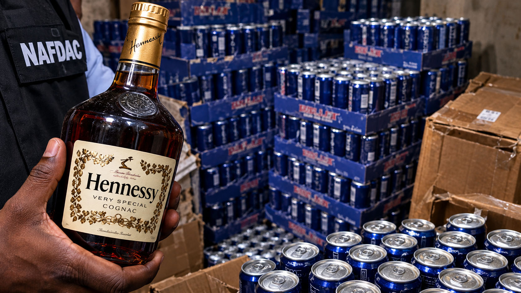 NAFDAC Seizes Fake Drinks Worth Over ₦2bn at Lagos Trade Fair Complex