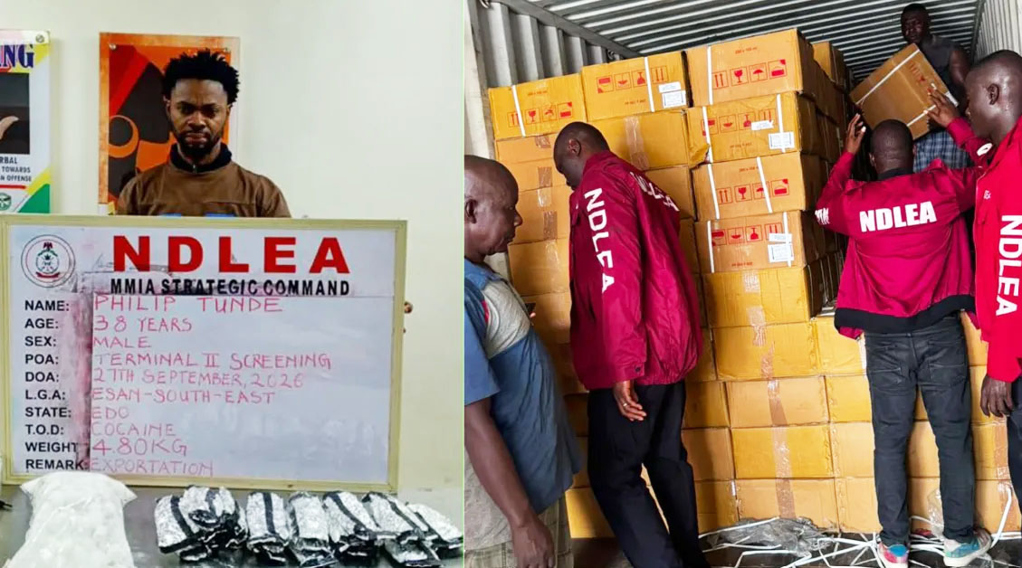 NDLEA intercepts N5bn worth of drugs at ports, arrests Milan-bound businessman