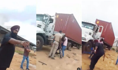 VIDEO: Outrage as Indian National Assaults Nigerian Truck Drivers in Lagos