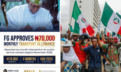 ₦70,000 Transport Allowance: Who Qualifies as Informal Workers Raise Questions
