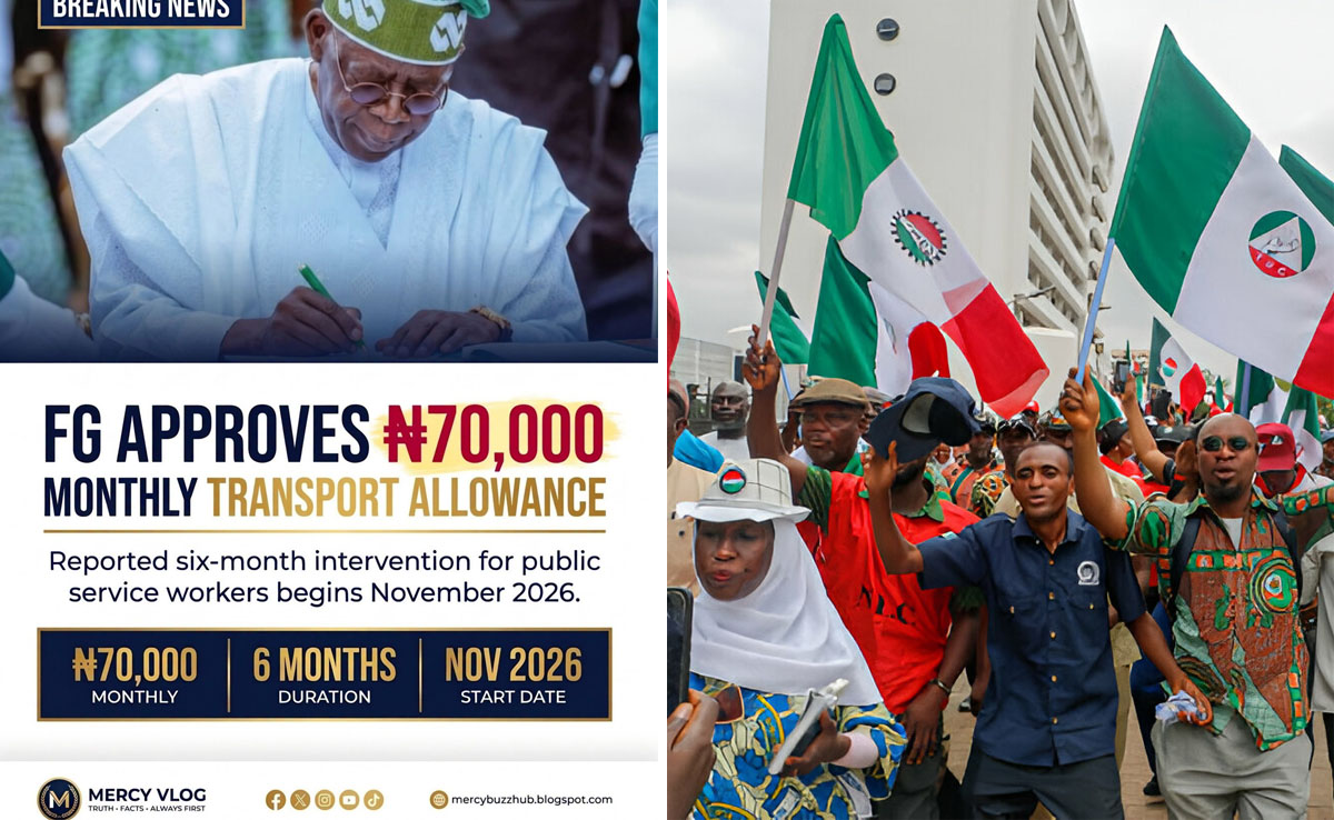 ₦70,000 Transport Allowance: Who Qualifies as Informal Workers Raise Questions