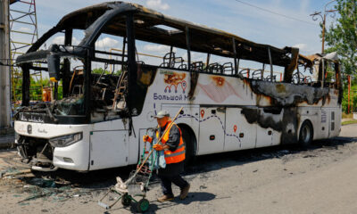 Russian Bomb Kills 33 in Ukraine, Hits Two Passenger Buses