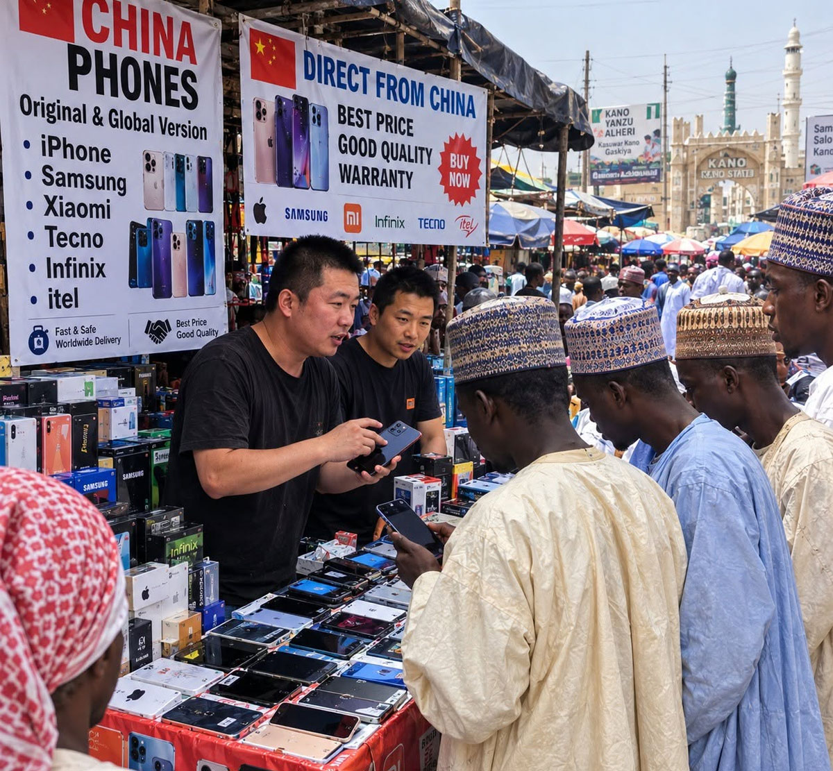 Tension in Kano as Phone Traders Confront Chinese Sellers Over Cheaper Phones