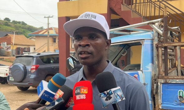 The driver, Adeleye Adeniyi, popularly known as “Online Loan Man for BAO”