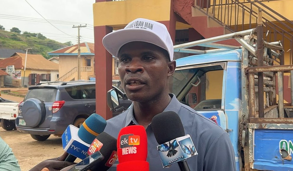 The driver, Adeleye Adeniyi, popularly known as “Online Loan Man for BAO”